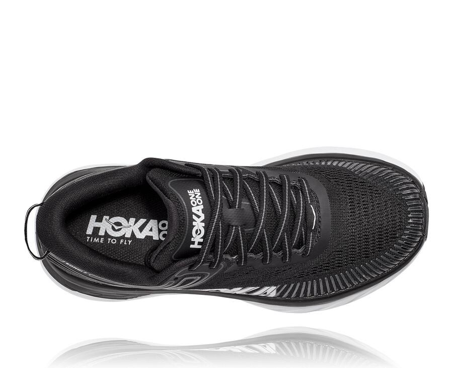 Hoka One One Løbesko Dame - Bondi 7 - Sort/Hvide - 034178BFN